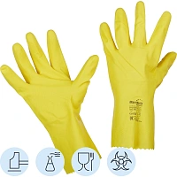 Перчатки защитные латекс Manipula БЛЕСК (L-F-01/CG-941) р.8-8,5 (М) ПС