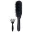 Расческа для волос массажная 22,5х6,5 см, чёрная + щетка для чистки В ПОДАРОК,