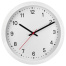 Часы настенные TROYKATIME (TROYKA) 75751701, круг, белые, белая рамка, 28х28х4