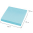 Блок самоклеящийся (стикеры) STAFF STANDARD, ПАСТЕЛЬНЫЙ 76х76 мм, голубой, 100