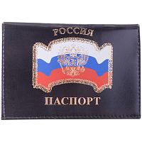 Oбложка для паспорта OfficeSpace кожа тип 2, Флаг: Cd-PP-5_789 штр.:  4610008527896