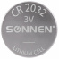 Батарейки литиевые SONNEN Lithium CR2032 "таблетки, дисковые,