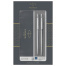 Набор PARKER "Jotter Stainless Steel CT": шариковая ручка синяя и