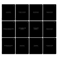 Тетради предметные, КОМПЛЕКТ 12 ПРЕДМЕТОВ 48 л., пластиковая обложка, BRAUBERG "BLACK MODE", 405541