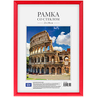 Рамка пластиковая 21*30см, №1, красный: 225449 штр.: 4680211070045