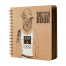 SKETCHBOOK BV, 200х205 мм, 80 Л.КРАФТ 125 гр. НА ГРЕБНЕ (4 ВИДА)