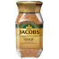 Кофе растворимый JACOBS "Gold", сублимированный, 190 г, стеклянная