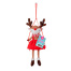 Украшение новогоднее интерьерное 40 см "Оленёнок на качелях",