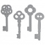 Ножи "Ключи" для Машинки для вырубки и тиснения ОС-5, 4 штуки, 86х88