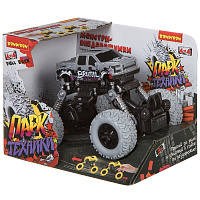 Инерц. (Pull back) пласт. джип 4WD на пружинной подвеске, Bondibon "Парк Техники", цвет серый