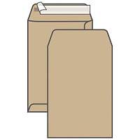 Пакет почтовый C4, UltraPac, 229*324мм, коричневый крафт, отр. лента, 90г/м2 161150