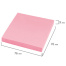 Блок самоклеящийся (стикеры) STAFF STANDARD, ПАСТЕЛЬНЫЙ 76х76 мм, розовый, 100