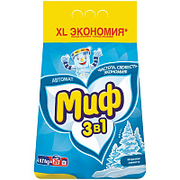 Стиральный порошок для машинной стирки Миф 3в1 "Морозная свежесть", 4кг  MS-81625944