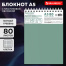 Блокнот А5, 80 л., силиконовый гребень, обложка пластик, клетка, BRAUBERG,