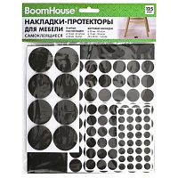 Накладки-протекторы для мебели самоклеящиеся, НАБОР 125 предметов, BOOMHOUSE (БУМХАУС), 701833
