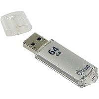 Память Smart Buy "V-Cut"  64GB, USB 3.0 Flash Drive, серебристый (металл.корпус). SB64GBVC-S3