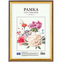 Рамка пластиковая 21*30см, № 9, золото: 234015 штр.: 4680211080983