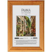 Рамка деревянная 10*15см, №1, янтарь, 17мм: РД_6314