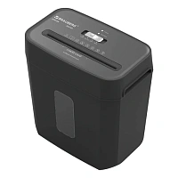 Уничтожитель (шредер) BRAUBERG OF-812X, карты, скобы, 4 уровень секретности, 4х35 мм, 8 листов, 12 литров, 533141