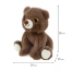 Игрушка мягкая "Мишка", 16 см, цвет коричневый, WOOZOO (ВУЗУ), 666796