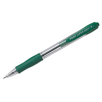 Ручка шариковая автоматическая Pilot "Super Grip" зеленая, 0,7мм BPGP-10R-F-G