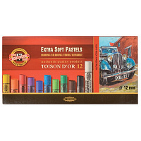 Пастель художественная Koh-I-Noor "Toison D'or Extra Soft 8552", 12цв., картон. упак.
