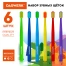 Зубные щетки, набор 6 штук, СРЕДНЕ-МЯГКИЕ (MEDIUM SOFT), DASWERK (ДАСВЕРК),