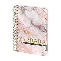 ЗАПИСНАЯ КНИЖКА "ART JOURNAL" А5,120 Л. НА ГРЕБНЕ, С РАЗДЕЛИТЕЛЯМИ "КАРРАРА"