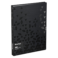 Папка с 40 вкладышами Berlingo "Triangle Black" А4, 24мм, 1000мкм, черная, с внутр. карманом