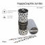 КАРАНДАШ ЧЕРНОГРАФИТОВЫЙ "HappyGraphix Jumbo. Black polka dots" 4В,