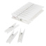 Прищепки бельевые 7,8 см, КОМПЛЕКТ 10 штук, пластик, белые, PRIMILA (ПРИМИЛА)