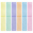 Закладки для книг МАГНИТНЫЕ, "PASTEL", набор 6 штук, 60x20 мм,
