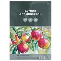 Бумага для акварели 20л., А3, BG "Сочная акварель", 180 г/м2