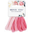 Резинки для волос НАБОР 6 шт., мягкие, большие, оттенки розового, MONTE VITA