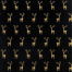 Бумага упаковочная новогодняя "Black&Gold" 70х100 см, 10 дизайнов