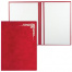 Папка адресная бархат с виньеткой, формат А4, красная, индивидуальная упаковка,