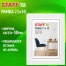 Рамка 21х30 см, небьющаяся, багет 30 мм, МДФ, STAFF "Style", белая,