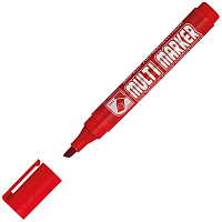 Маркер перманентный "MULTI MARKER" красный, скошенный, 5мм: CPM-800CH штр.:  8803654001797