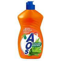 Средство для мытья посуды Aos "Бальзам Алое вера", 0,45л 1112-3