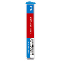 Грифели для механических карандашей Faber-Castell "Polymer", 12шт., 0,7мм, B