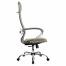 Кресло офисное МЕТТА "L1m 42", хром, сиденье и спинка мягкие, велюр,
