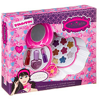 Набор детской декоративной косметики Bondibon Eva Moda, BOX 27,5х23х5,8 см, косметичка-карета 2-уровневая