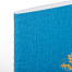 Тетрадь 48 л. в клетку обложка кожзам под рогожку, сшивка, A5 (147х210мм),