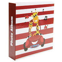 Фотоальбом 200ф 10X15cм, бум.карм.цвет.с мемо, клеевой пер-т. 87229/LM-4R200CPPM