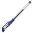 Ручка гелевая с грипом STAFF Basic Needle, СИНЯЯ, игольчатый узел 0,5 мм, линия