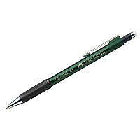 Карандаш механический Faber-Castell "Grip 1345" B, 0,5мм, грип, с ласт., автоподача грифеля, зеленый