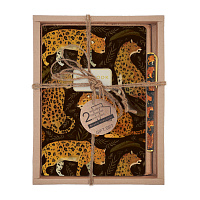 НАБОР ПОДАРОЧНЫЙ "FAUNA.Leopard" (ДВЕ ТЕТРАДИ BV И РУЧКА)