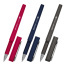 Ручки шариковые с грипом BRAUBERG "VIVID", НАБОР 3 ШТУКИ, СИНИЕ, SOFT