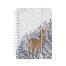 "CUTE JOURNAL" А6+,80 Л. НА ГРЕБНЕ С РЕЗИНКОЙ "FOREST DREAM"