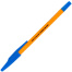 Ручка шариковая STAFF "Basic BP-66 ORANGE", СИНЯЯ, корпус оранжевый,